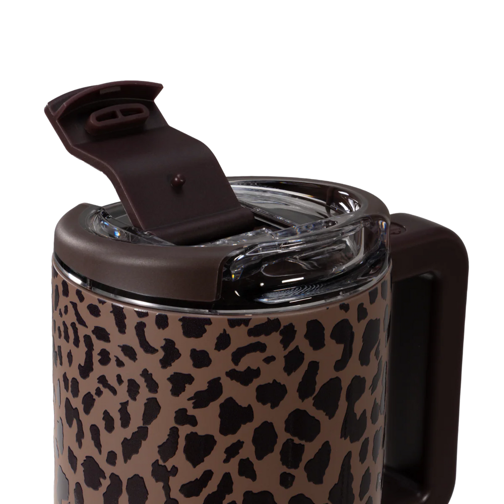Brown Leopard 20oz Coffee Traveler by Hydrojug