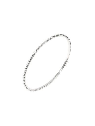 silver beaded bangle