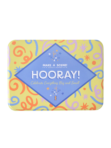 Colorful Hooray Confetti Popper Set