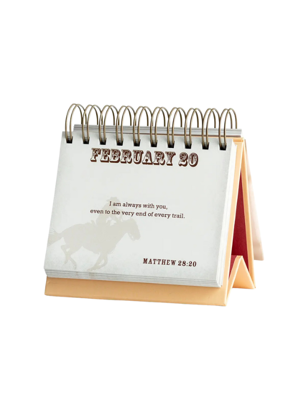 Cowboy Bible Verses Perpetual Calendar