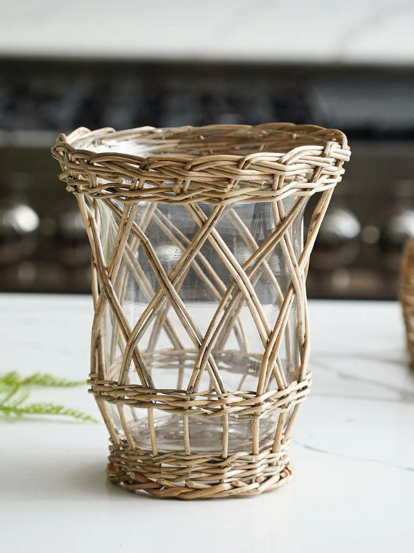 Willow Wrapped Jar 5.9"