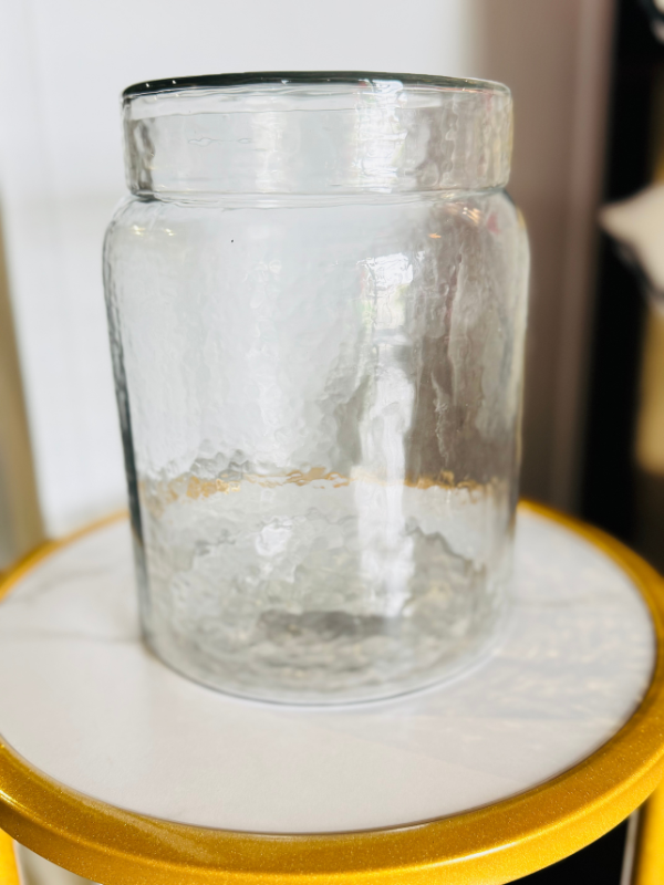 7.5" Glass Jar With Lid