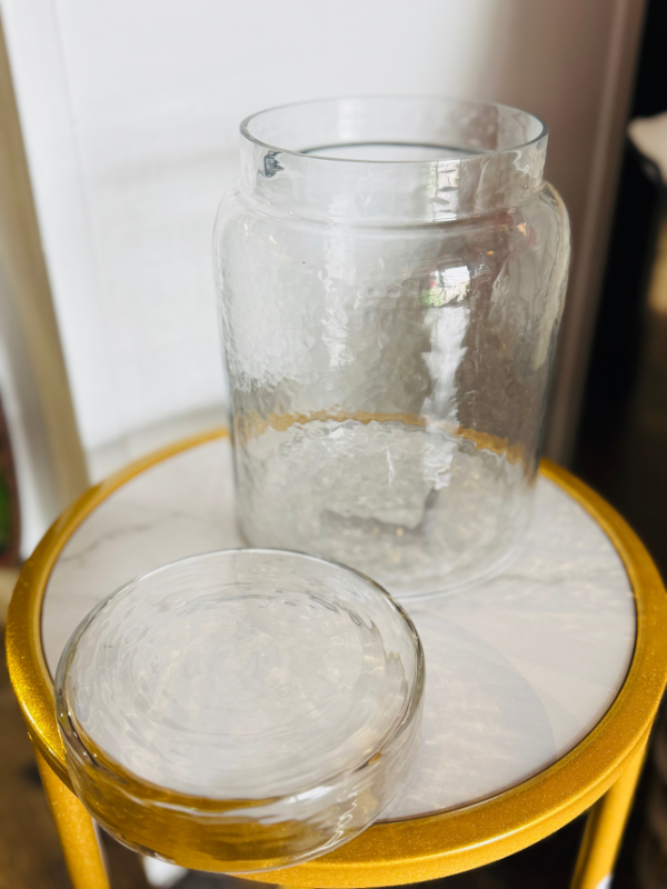7.5" Glass Jar With Lid
