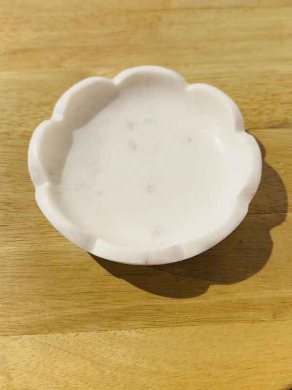 Scalloped Marble Bowl