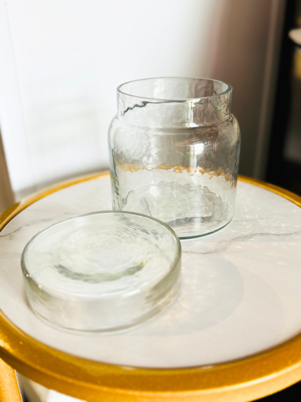 4.3" Glass Jar With Lid