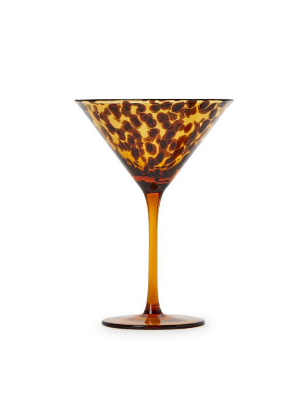 Tortoise Martini Glass