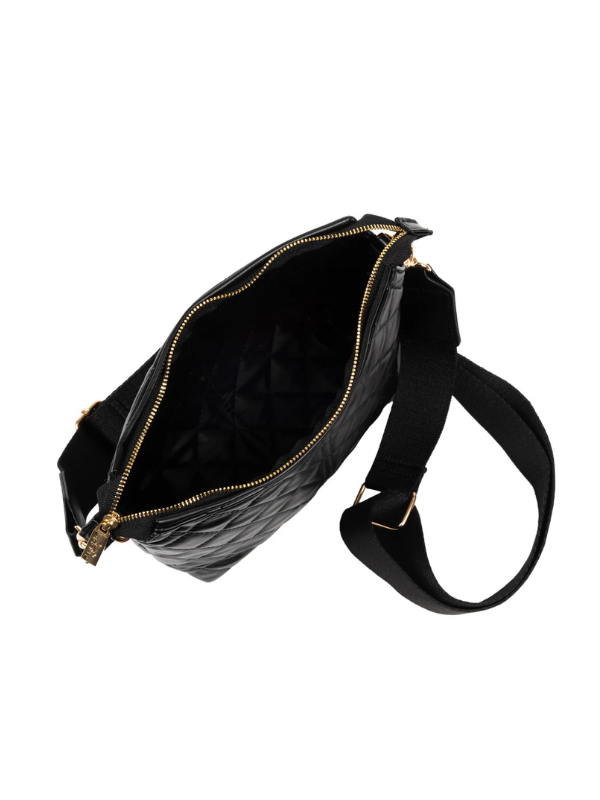 Black Quilted Emily Crossbody Bag by Scout