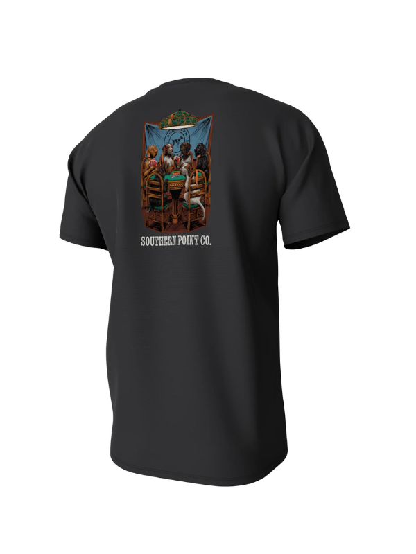 Royal Flush Short Sleeve Tee In Black By Southern Point Co