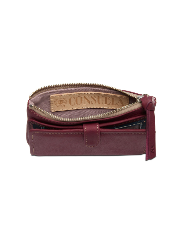 Plum Slim Wallet By Consuela