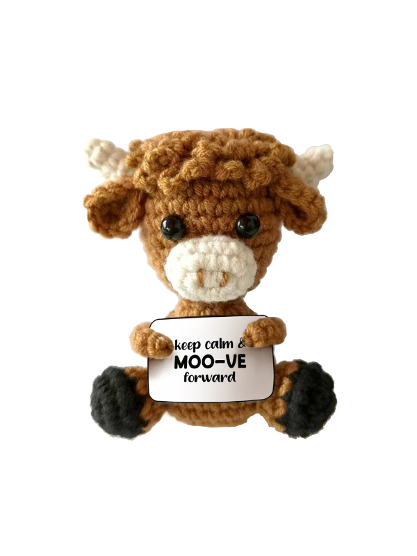 Highland Cow Crocheted Mini