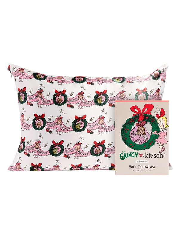 Cindy Lou Who Standard Satin Pillowcase by Kitsch