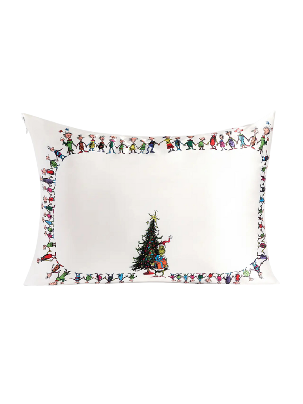 Whoville Standard Satin Pillowcase by Kitsch