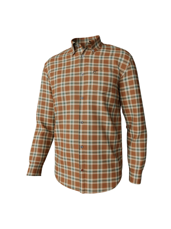 Hadley Luxe Long Sleeve Button Down in Darby Plaid