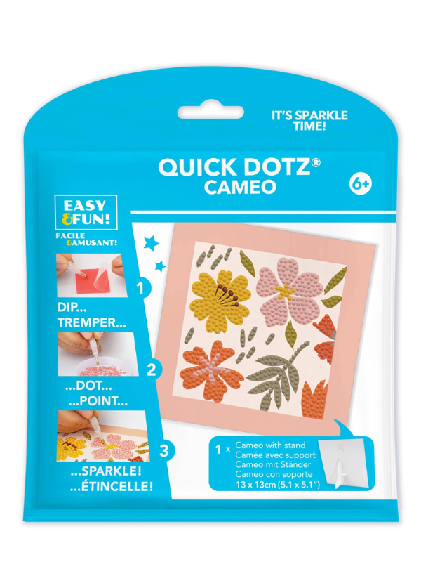 Diamond Dotz Floral Canvas