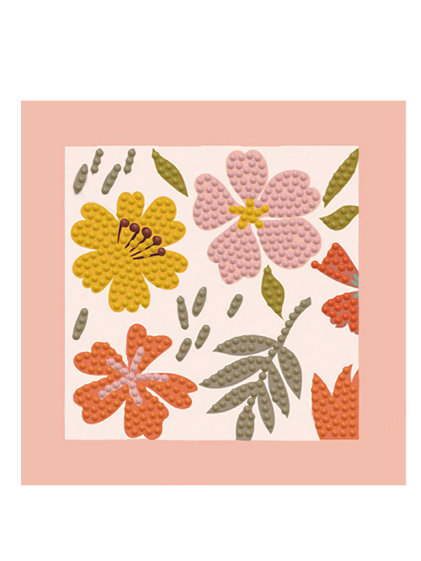 Diamond Dotz Floral Canvas