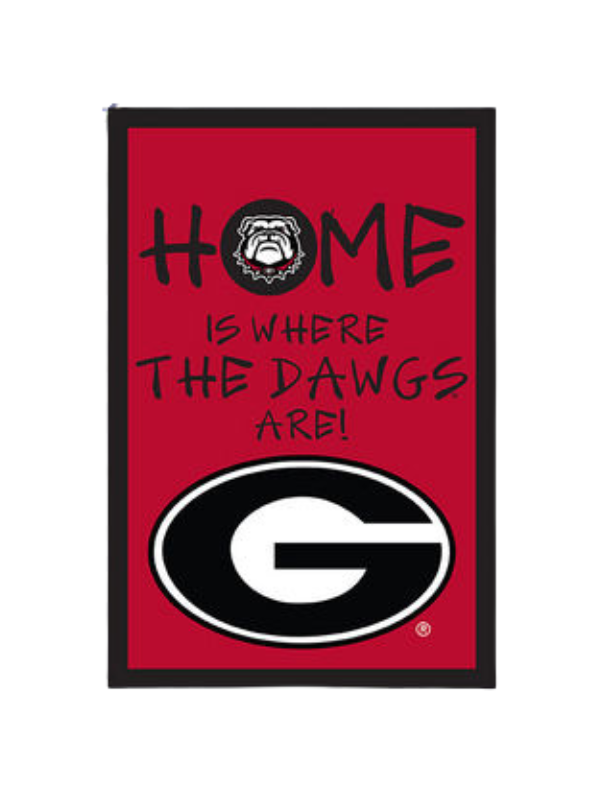 UGA Home Is Garden Flag