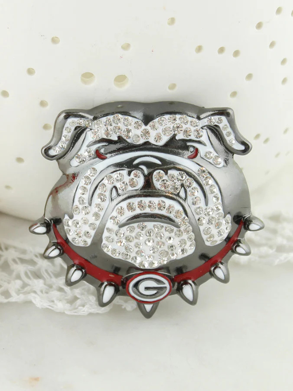 Georgia Bulldogs Crystal Logo Pin