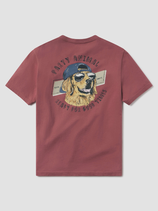 YOUTH Party Animal Tee in Red River By Southern Shirt Co.