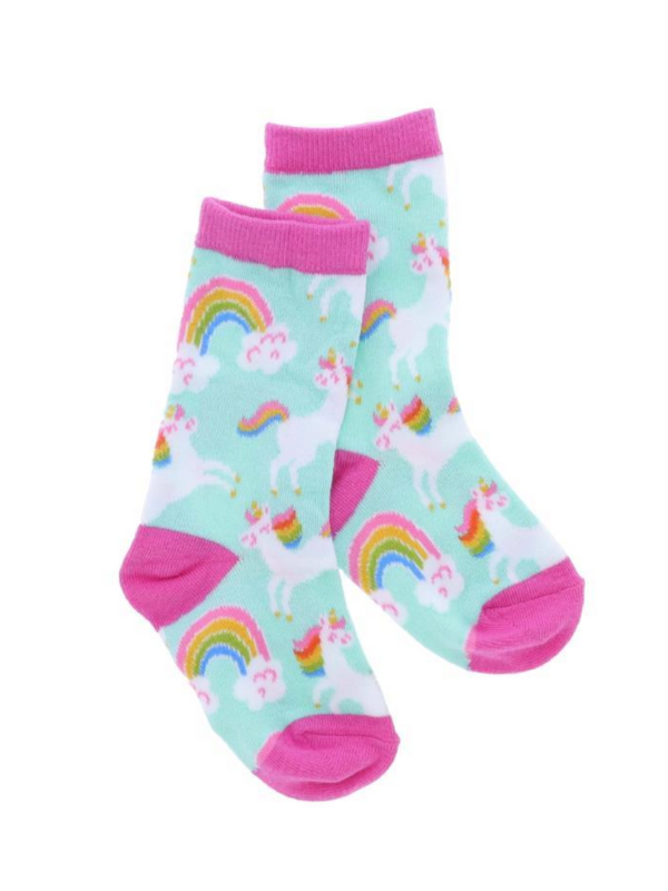Leaping Unicorn Kids Socks