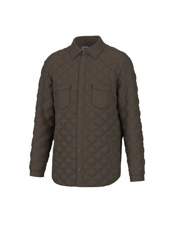 Paxton Shacket in Brown