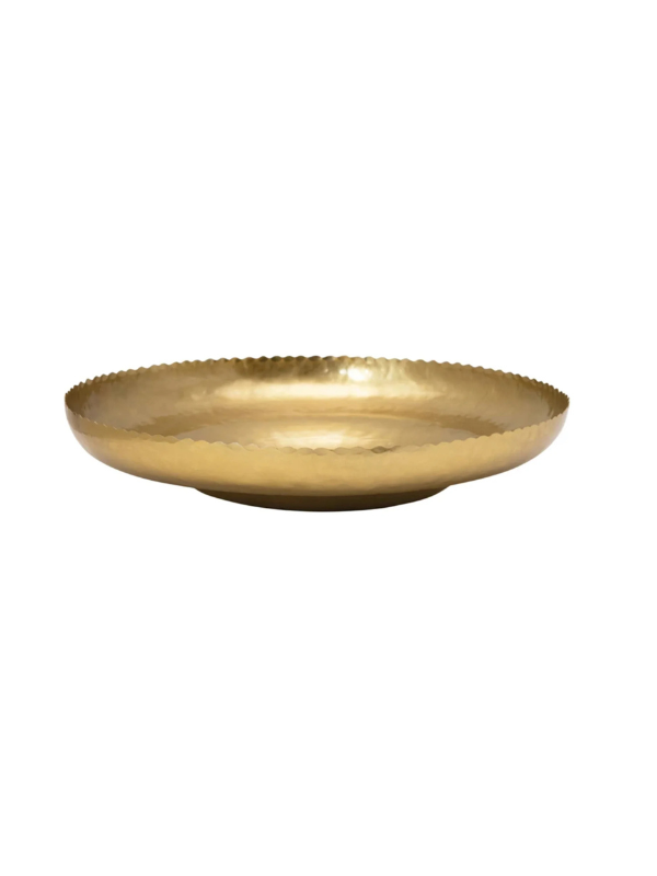 Gold Shallow Bowl