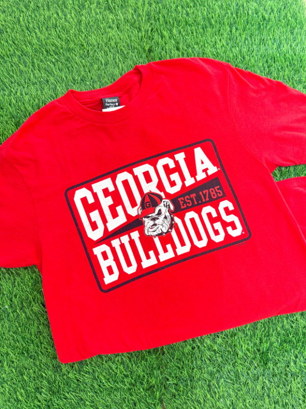Georgia Bulldogs Tee in Red