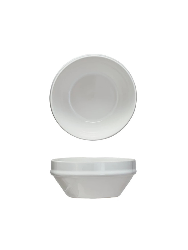 Stoneware Bowl in White