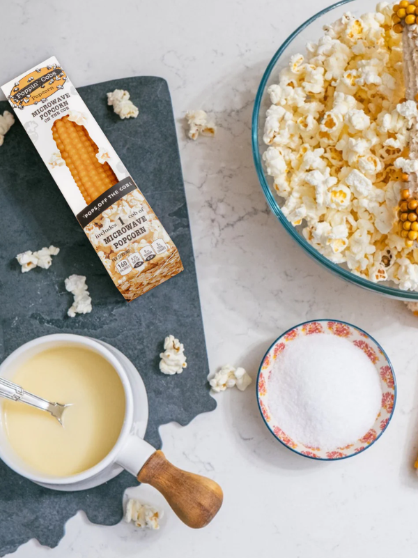 Poppin' Cobs Microwave Popcorn on the Cobb