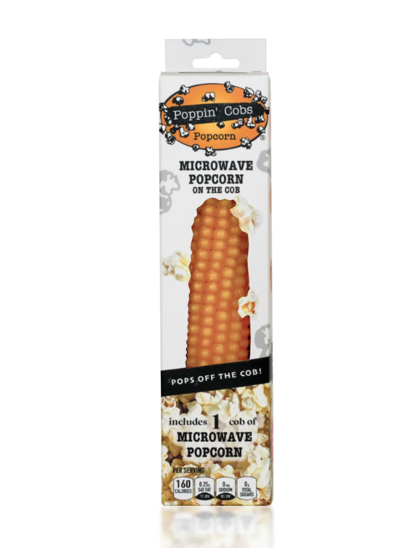 Poppin' Cobs Microwave Popcorn on the Cobb