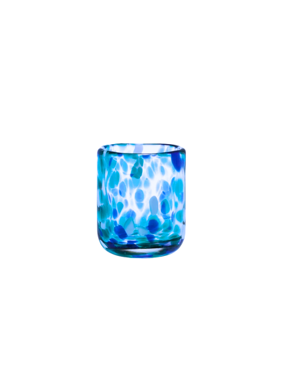2 oz. Hand-Blown Confetti Shot Glass