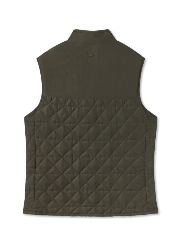 Lawrence Quilted Vest in Dark Olive