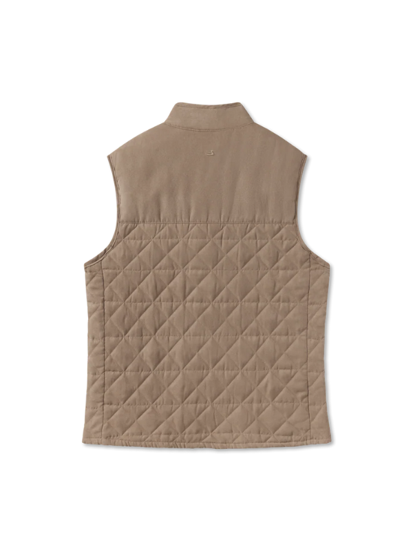 Lawrence Quilted Vest in Burnt Taupe
