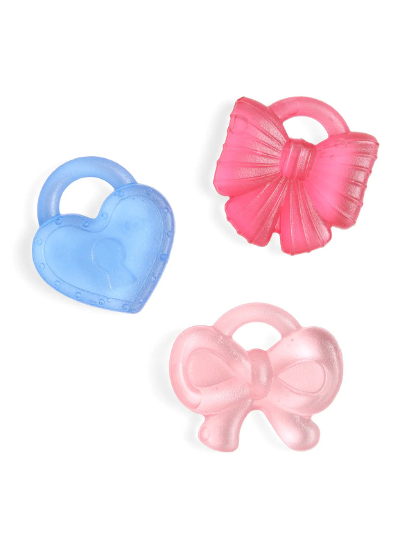 Water filled set of three baby teethers by itzy ritzy
