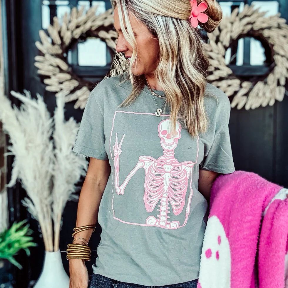 Peace Skeleton Tee