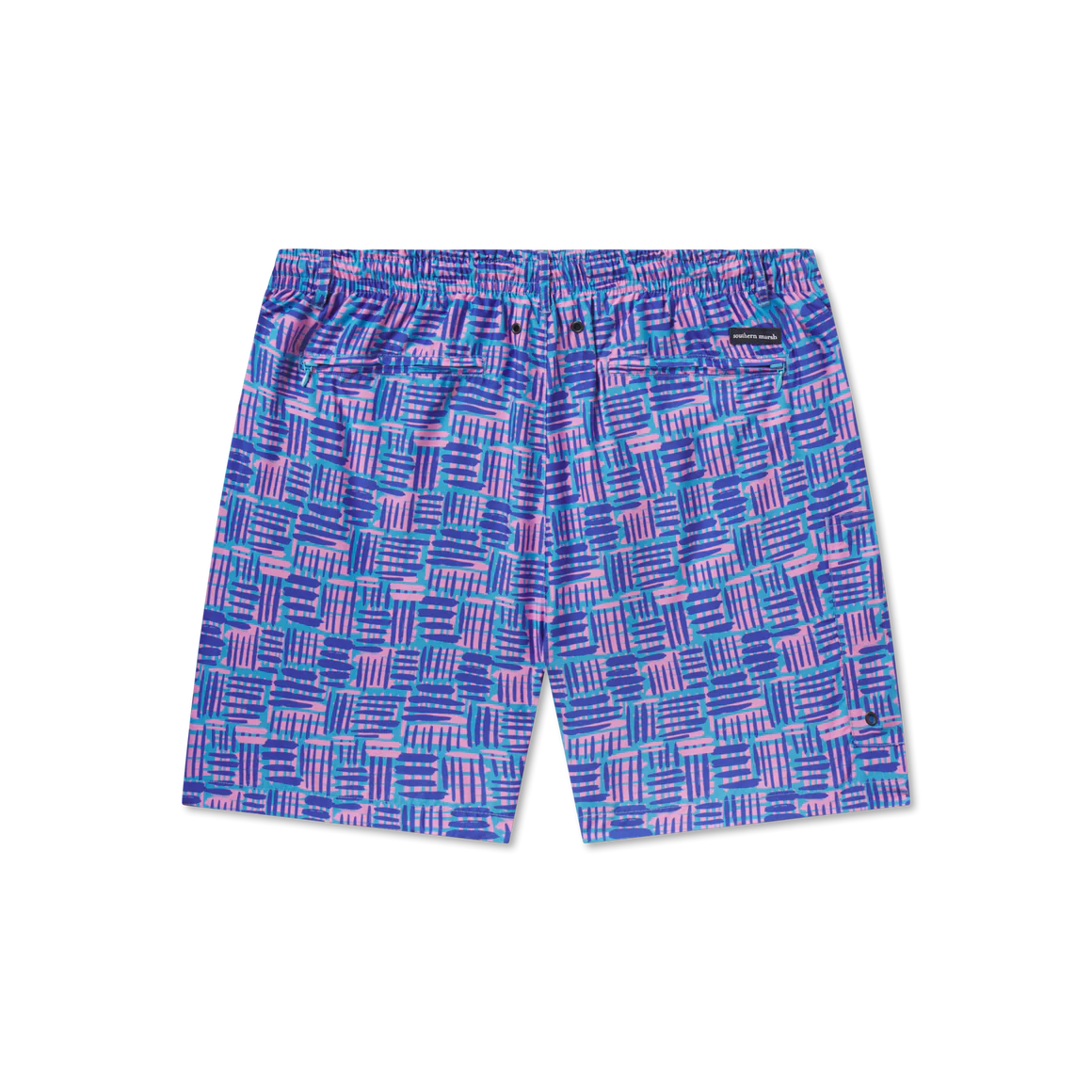 Dockside Hawaiian Lines Swim Trunks by Southern Marsh