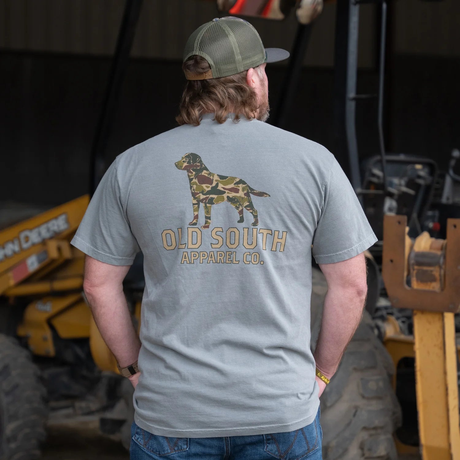 Dog Outline Thicket Short Sleeve Tee by Old South Apparel