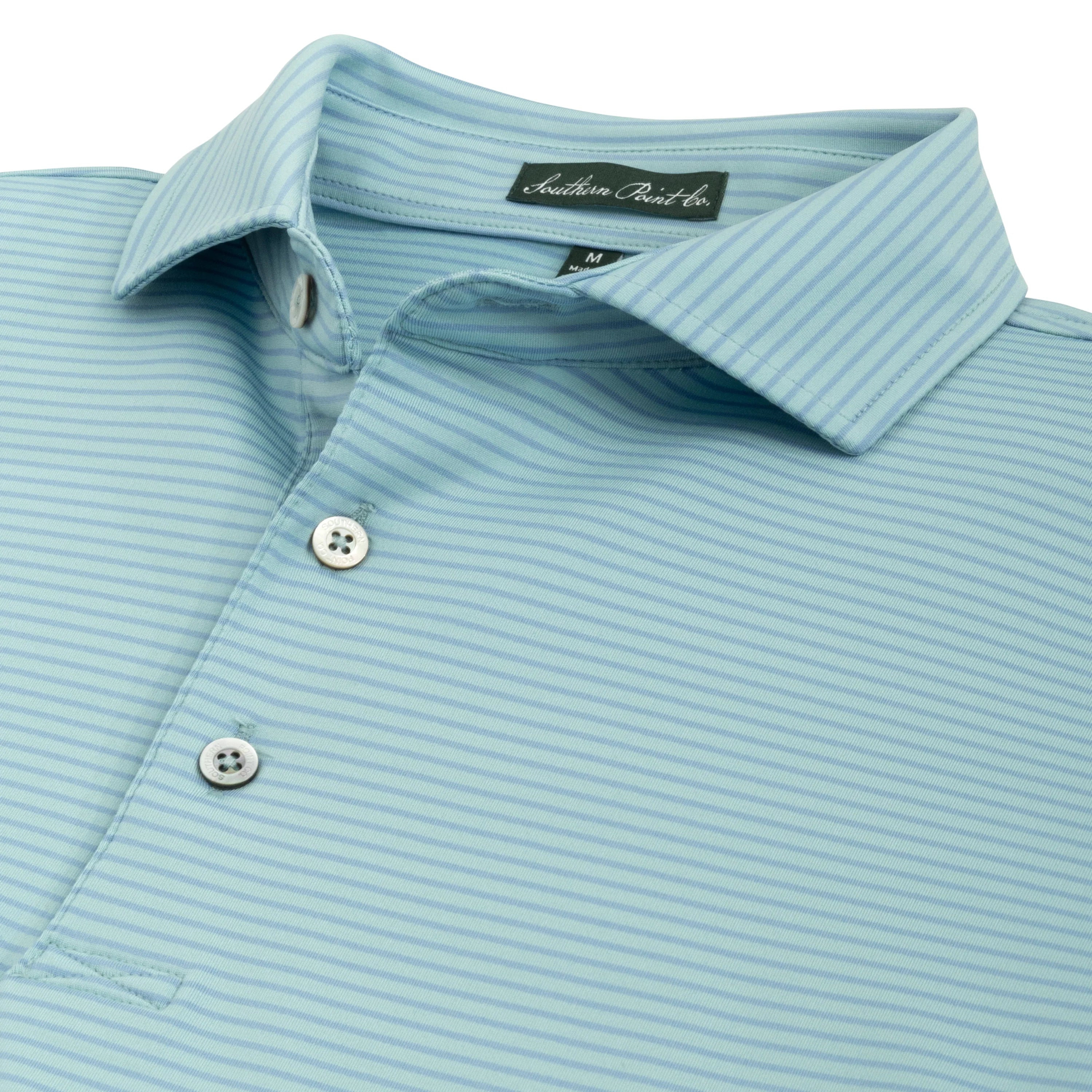 Seaside Dusty Blue Polo by Southern Point Co.