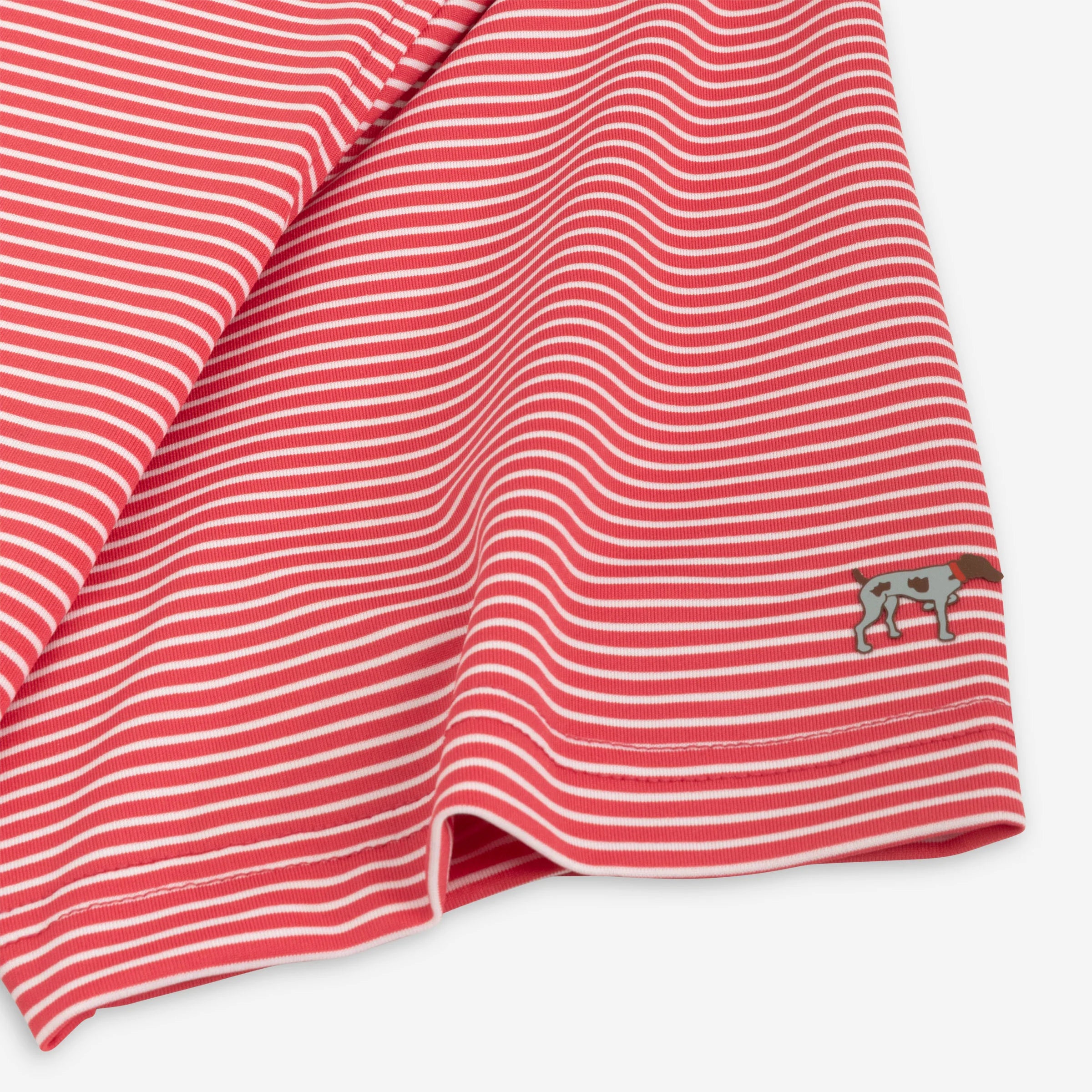 Dune Stripe YOUTH Polo in Washed Red by Southern Point Co.