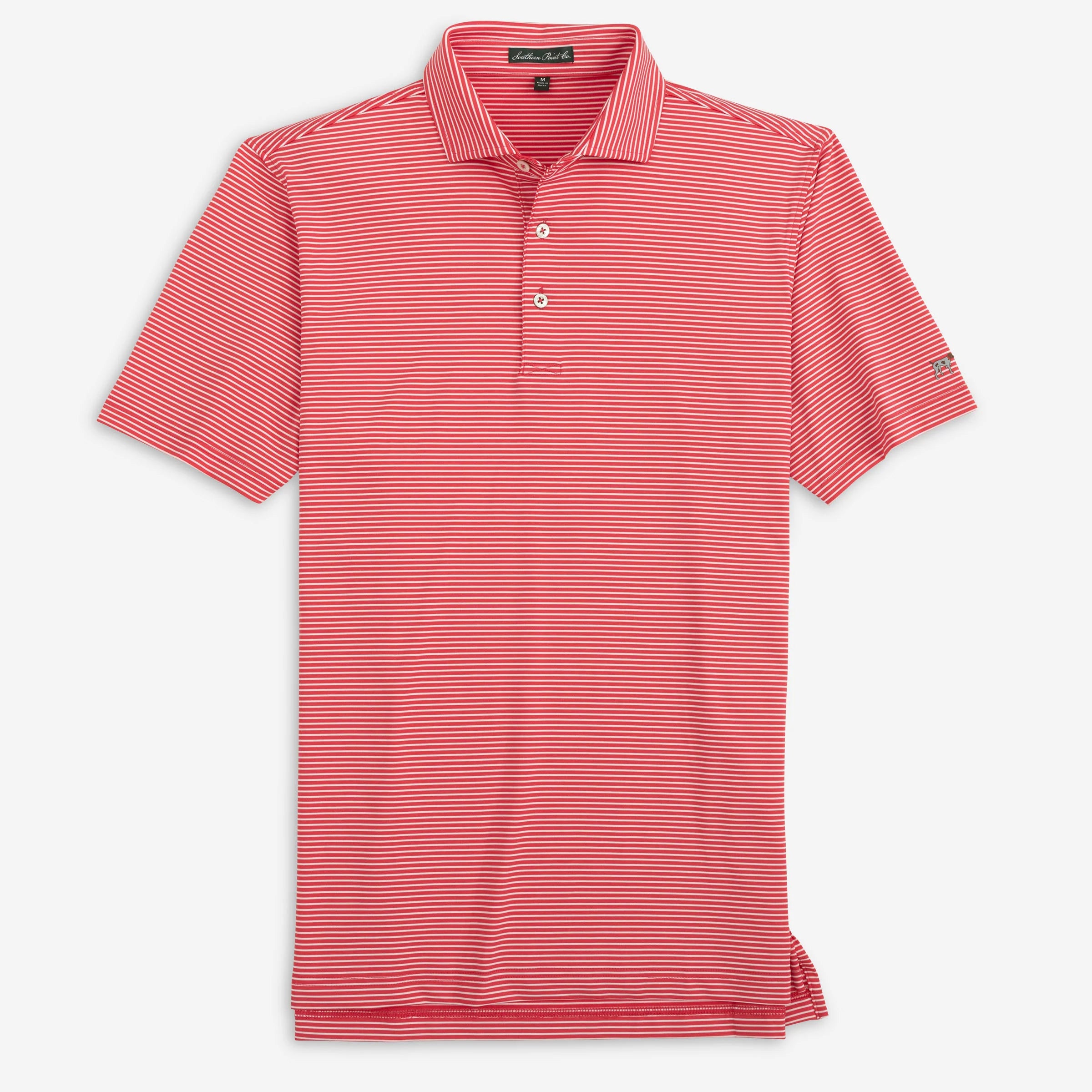 Dune Stripe YOUTH Polo in Washed Red by Southern Point Co.