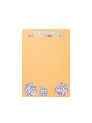 Dang, She worked hard magnetic notepad