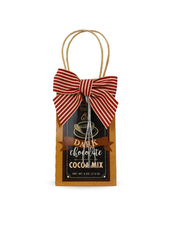 Dark Chocolate Cocoa with whisk