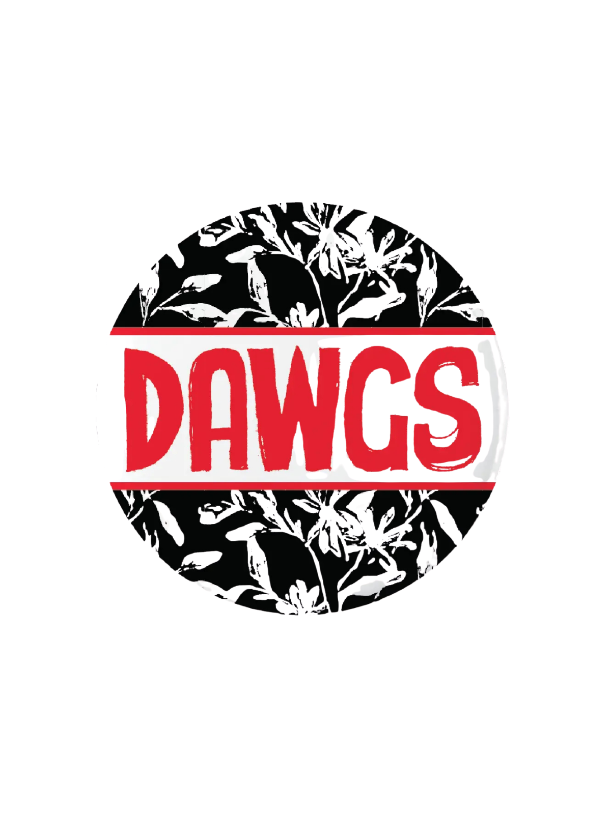 Dawgs Pattern Button uga university of georgia bulldogs pin gameday football 