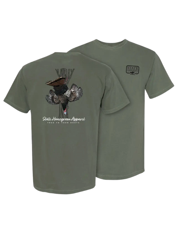Dead Hang Turkey Tee by State Homegrown outdoors hunting 