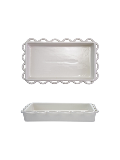 Decorative Scalloped Napkin Holder