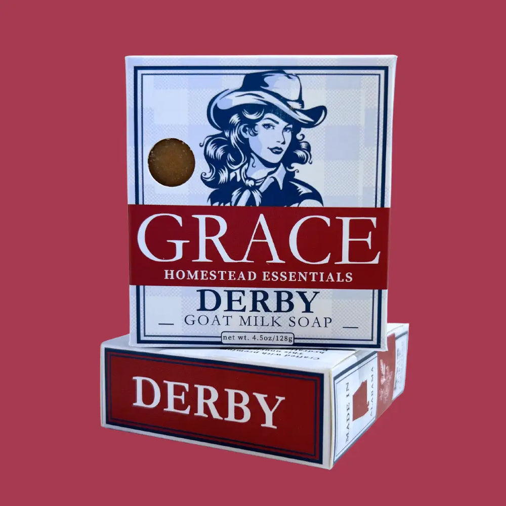Box of Grace Homestead Essentials Derby Goat Milk Soap