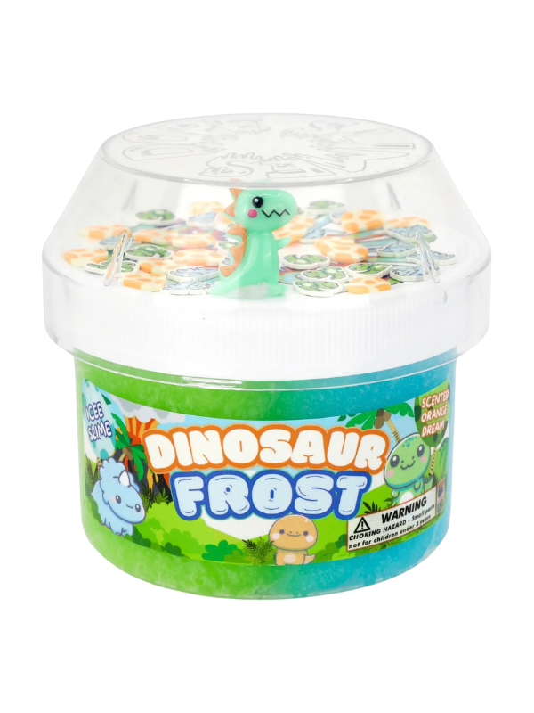 Dinosaur themed toy slime with surprise charms for kids