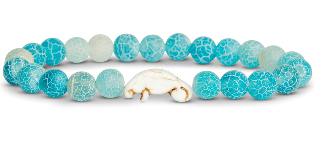 Fahlo Manatee Bracelet in Aqua Blue