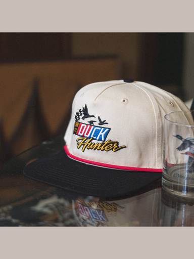 duck hunter hat with nascar theme 