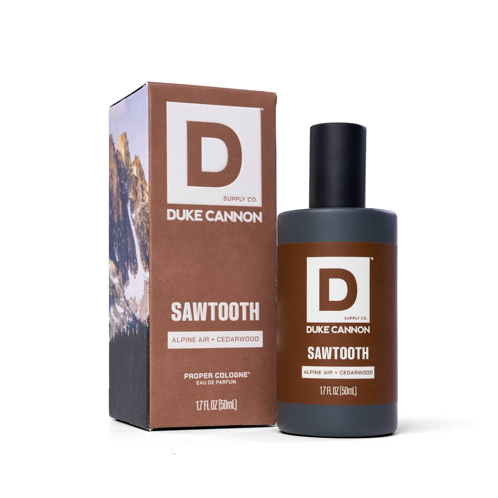 Duke Cannon Sawtooth cologne bottle 