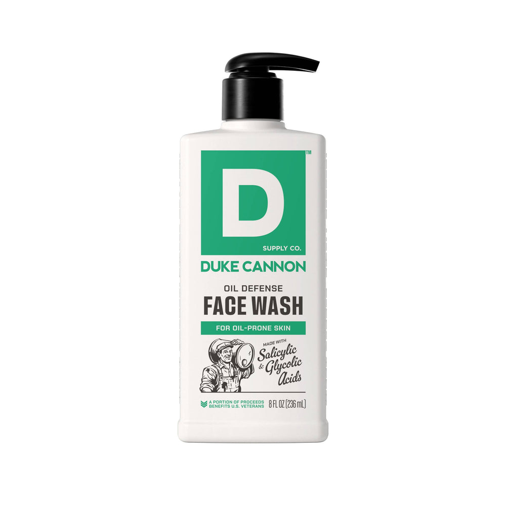 Duke Cannon face wash bottle 